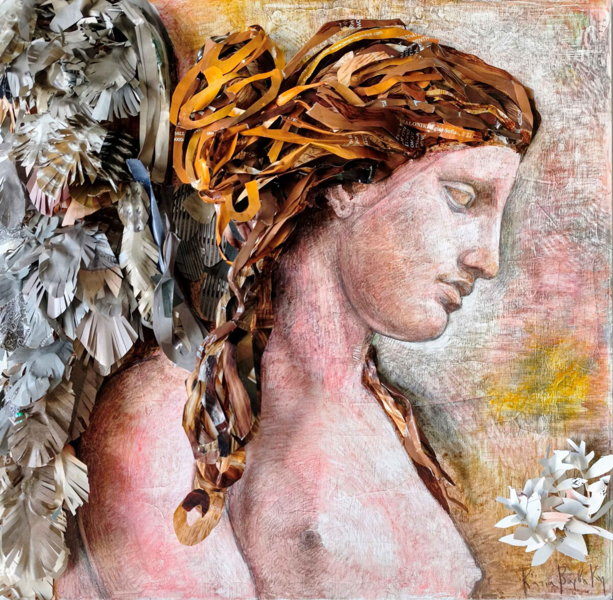 Έργο της Κάτιας Βαρβάκη από την έκθεση «Έρως και Ψυχή». Πηγή εικόνας: Εθνικό Αρχαιολογικό Μουσείο.