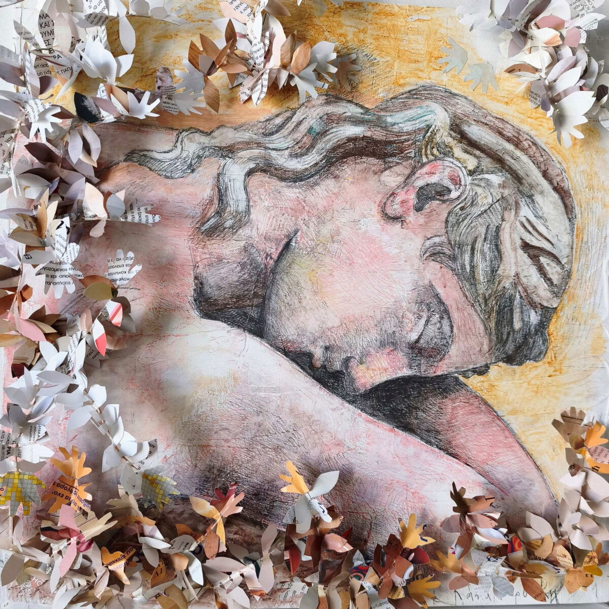 Έργο της Κάτιας Βαρβάκη από την έκθεση «Έρως και Ψυχή». Πηγή εικόνας: Εθνικό Αρχαιολογικό Μουσείο.