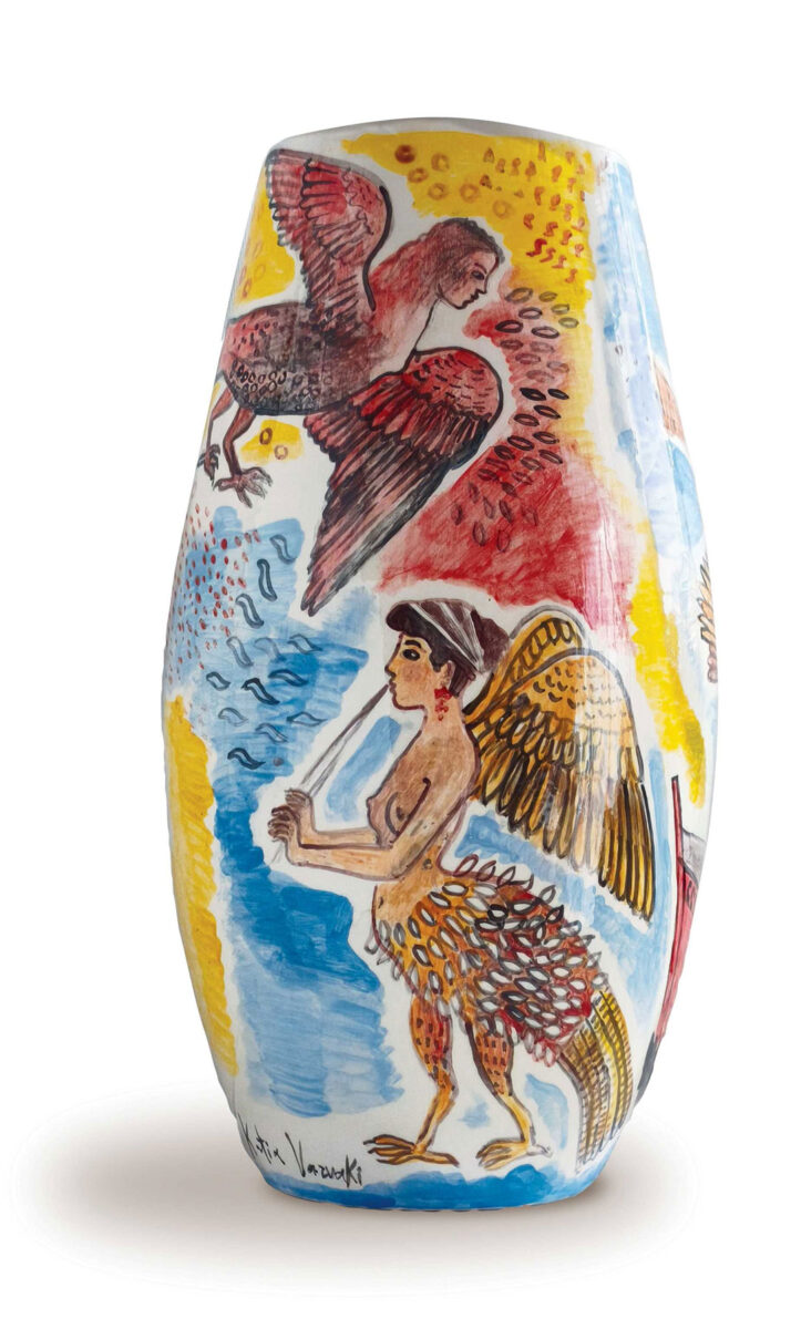 Έργο της Κάτιας Βαρβάκη από την έκθεση «Έρως και Ψυχή». Πηγή εικόνας: Εθνικό Αρχαιολογικό Μουσείο.