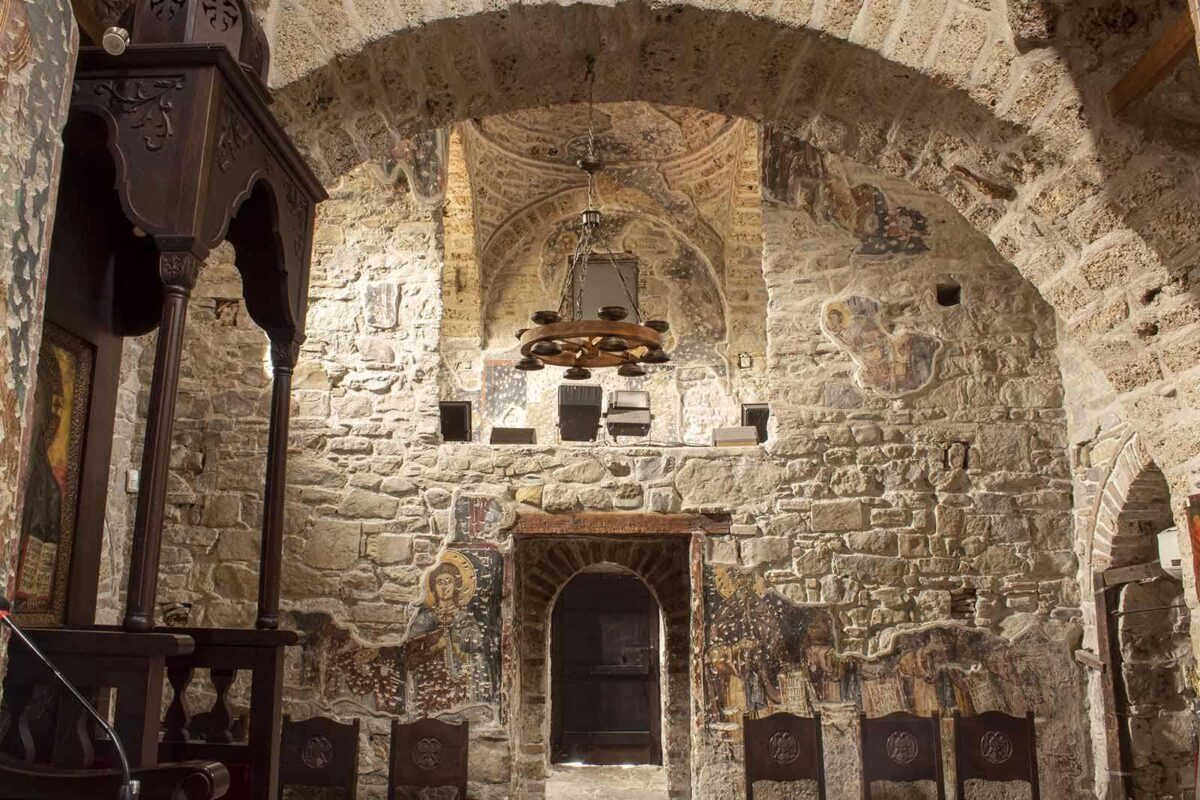 Άποψη από το εσωτερικό του ναού. Πηγή εικόνας: ΥΠΠΟ.