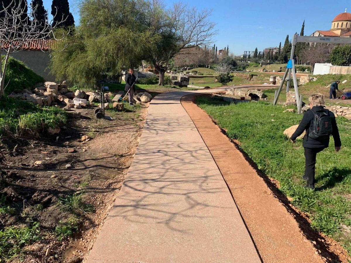 Νέες καθολικά προσβάσιμες διαδρομές στον αρχαιολογικό χώρο του Κεραμεικού. Πηγή εικόνας: ΥΠΠΟ.