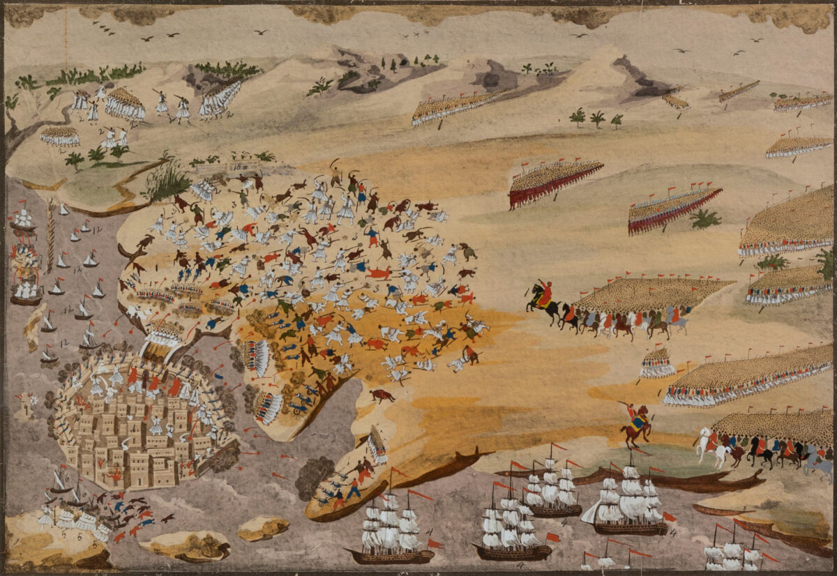 Frederic Boissonnas (1858-1946), «Πολιορκίες του Μεσολογγίου», [1926], φωτολιθογραφία, Εθνικό Ιστορικό Μουσείο.