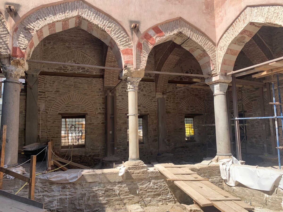 Εργασίες σε εξέλιξη στο Χαμζά Μπέη (Αλκαζάρ). Πηγή εικόνας: ΥΠΠΟ.