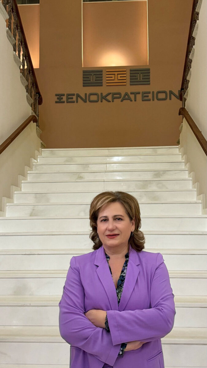 Η Γενική Γραμματέας Πολιτισμού Ολυμπία Βικάτου.