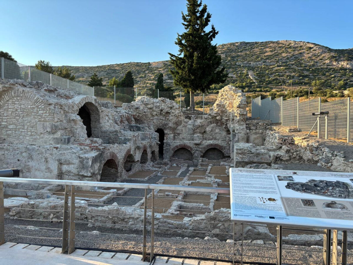 Το Παλαιοχριστιανικό Κοιμητήριο στο Πυθαγόρειο. Πηγή εικόνας: ΑΠΕ-ΜΠΕ.