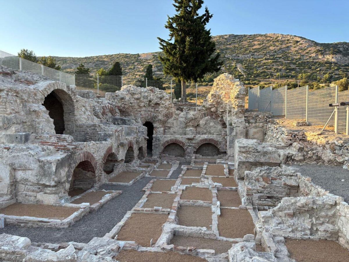 Το Παλαιοχριστιανικό Κοιμητήριο στο Πυθαγόρειο. Πηγή εικόνας: ΑΠΕ-ΜΠΕ.