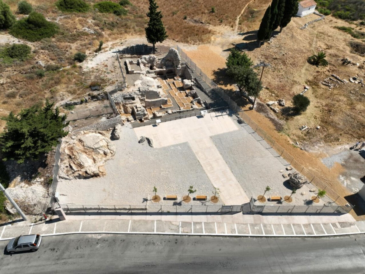 Το αναδεδειγμένο παλαιοχριστιανικό κοιμητήριο στο Πυθαγόρειο. Πηγή εικόνας: ΥΠΠΟ.